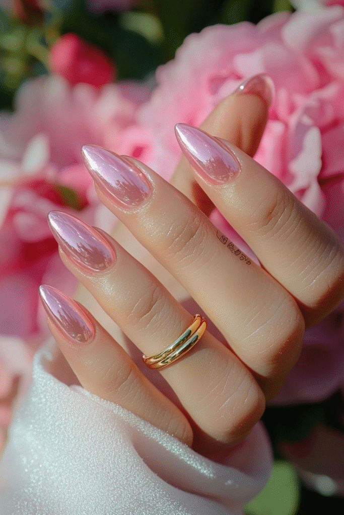Chrome Pastel Nails